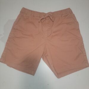 Katin Mens Medium Earth Peach Causal Weekend Shorts Elastic Waist 7" Inseam